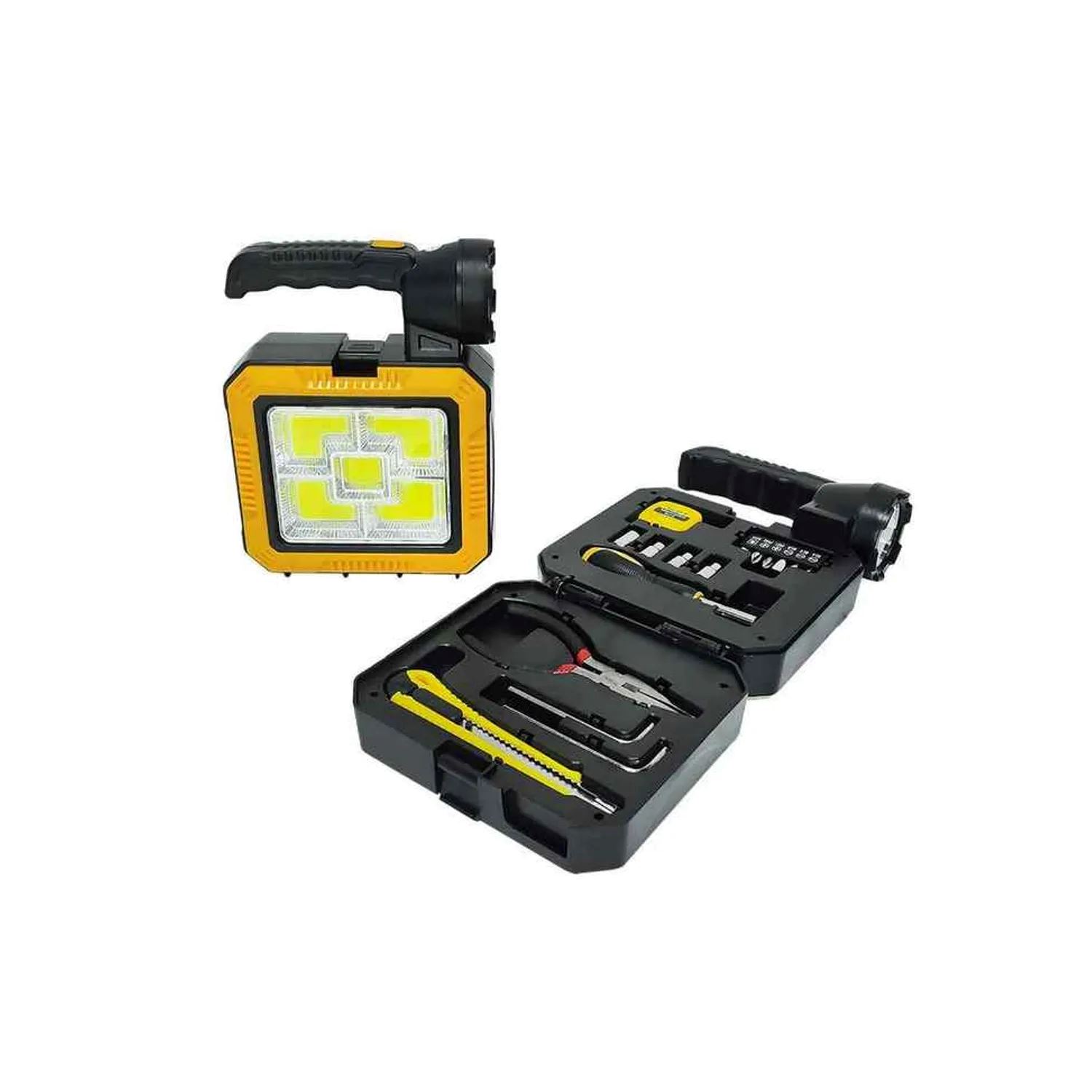 LAMPARA SOLAR PORTABLE + HERRAMIENTAS